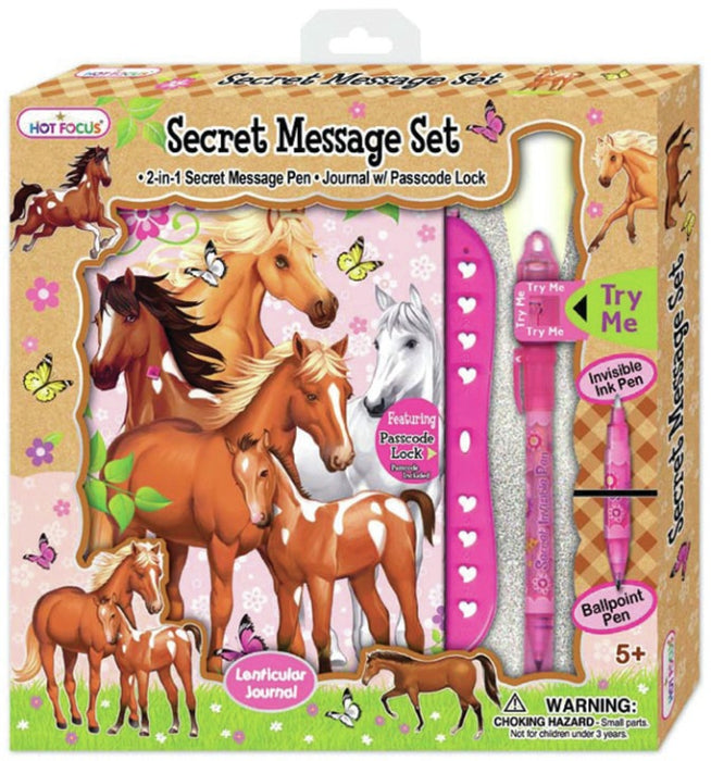 3D Secret Message Set Passscode Horse