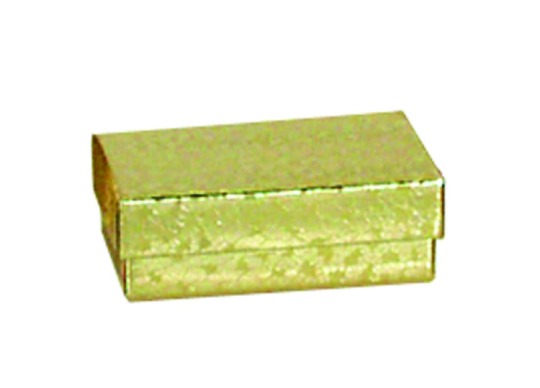 M&M EGB21 Gold Cotton Filled Box 2 1/2" x 1" x 7/8"