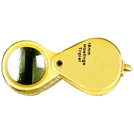 Gold Jewelers Loupe 18mm 10x with Case