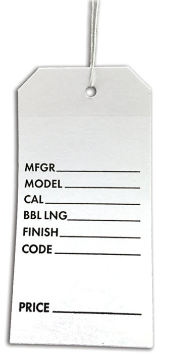 Fluorescent Neon Blank Strung Merchandise Pricing Tags with String