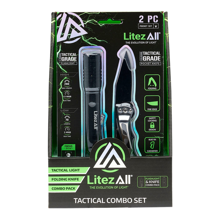 24099 Litezall Knife and Tactical Flashlight Gift Set