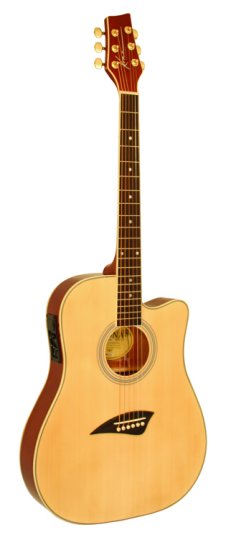 Kona K2 Series Thin Body Acoustic/Electric Guitar