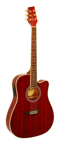 Kona Guitars K2LN Left-Handed Thin Body Acoustic-Electric Guitar with  Spruce Top in High Gloss Finish, Natural 