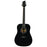 Kona Dreadnought Acoustic Guitar in Black