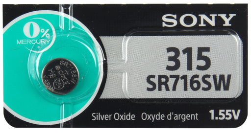 S315 Sony Watch Battery #315 Tear Strip