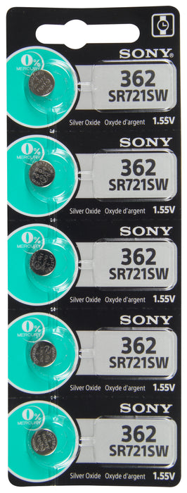 S362 Sony Watch Battery #362 Tear Strip