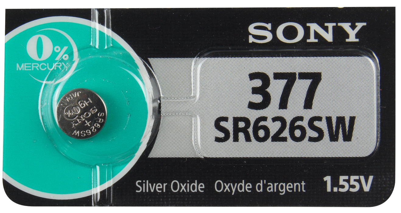 S377 Sony Watch Battery #377 Tear Strip