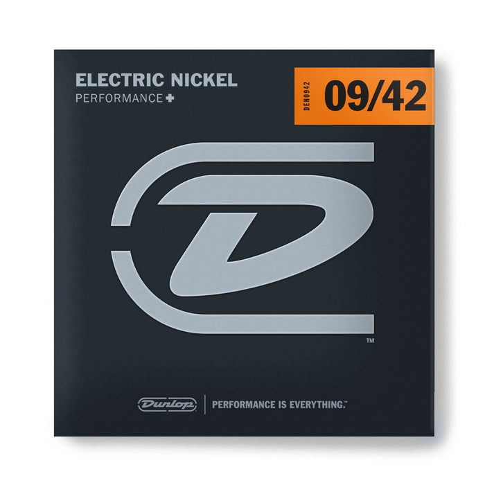 DUN-DEN0942 Dunlop Performance+ Nickel Electric Strings 009-042