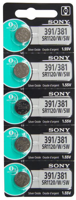 S391/381 Sony Watch Battery #391 & 381 Tear Strip
