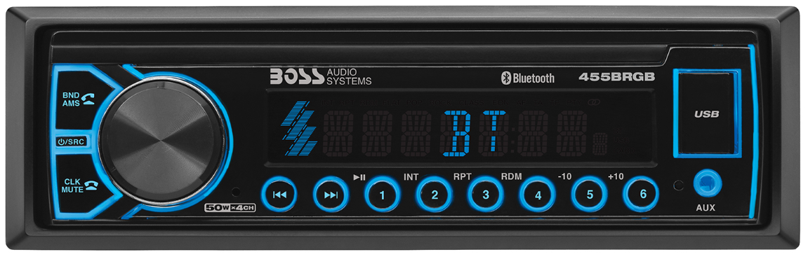 455BRGB Boss Audio Elite Single-DIN Mech-less Multimedia Player Bluetooth