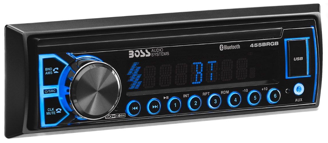 455BRGB Boss Audio Elite Single-DIN Mech-less Multimedia Player Bluetooth