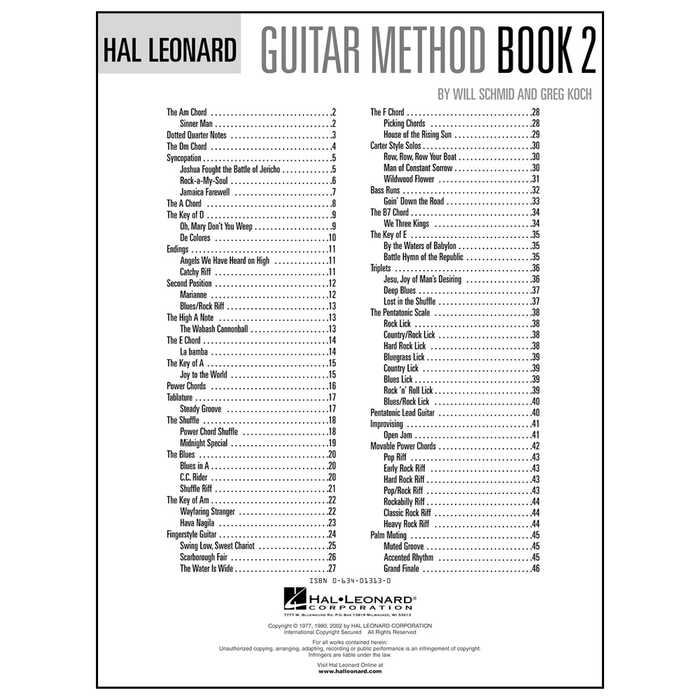 697313 Hal Leonard Guitar Method