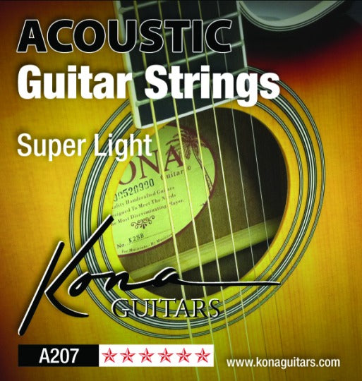 Kona Extra Light Acoustic Guitar Strings