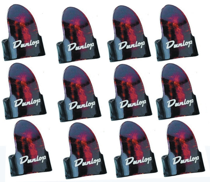 Dunlop Medium Finger Picks-Shell 12 Per Pack