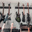 SW5RL-B-K String Swing 5 Guitar Wall Mount Display - Black Vein Finish