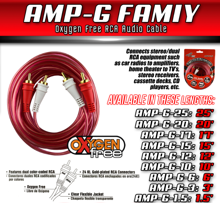 AMPG17 Apipe Clear 17 Ft OFC RCA