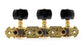 AOS-020B3P Alice Gold Plated 3 Machine Head - Black
