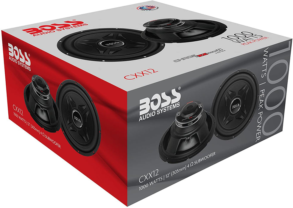 AVA-CXX12 Boss Chaos Exxtreme Single Voice Coil 12 inch 1000-Watt