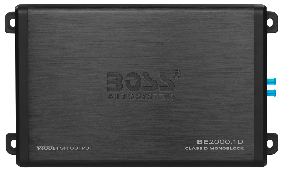 BE2000.1D Boss Audio Elite 2000w MonoBlock Class D Amp, 1-Ohm Stable