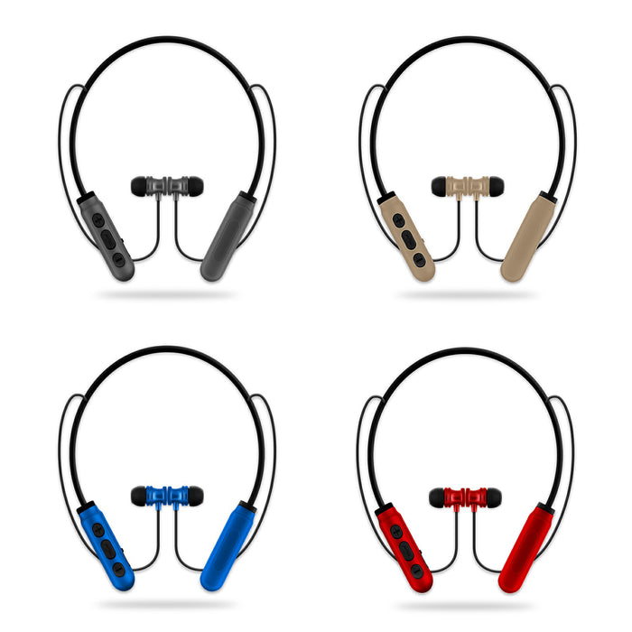 BT915 Sentry Around the Neck Bluetooth Earbuds with Microphone - Asst Colors