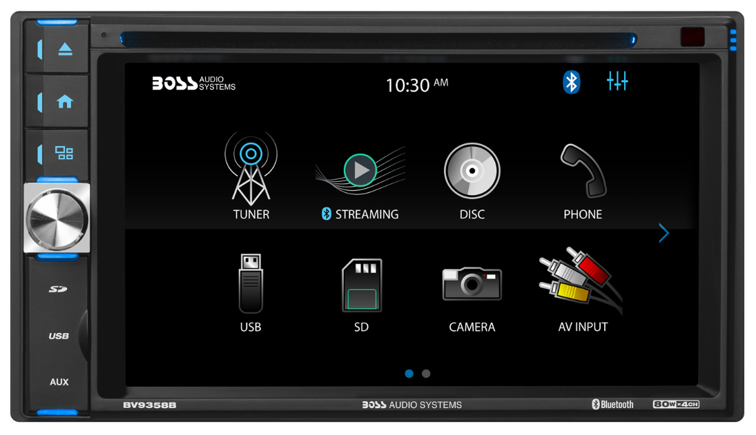 AVA-BVB9358RC Boss Double-Din 6.2-In Touchscreen DVD Receiver with Backup Camera