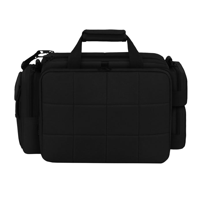 RTD701L-BK Tactical Large Padded Multi Pocket Range Bag - Black