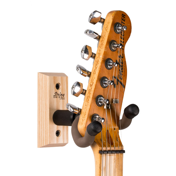 SW-CC01K  ASH Wood Wall Mount Hanger for Acoustic and Electric Guitars