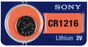 SCR1216 Sony Watch Battery CR1216 Tear Strip