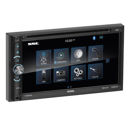 SSL-DD695B Double Din Bluetooth Multimedia Receiver with 6.95 inch Touch Screen