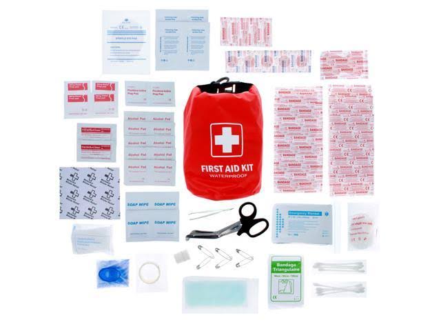 FA100-EA 100 Piece First Aid Kit in Red Dry Sack