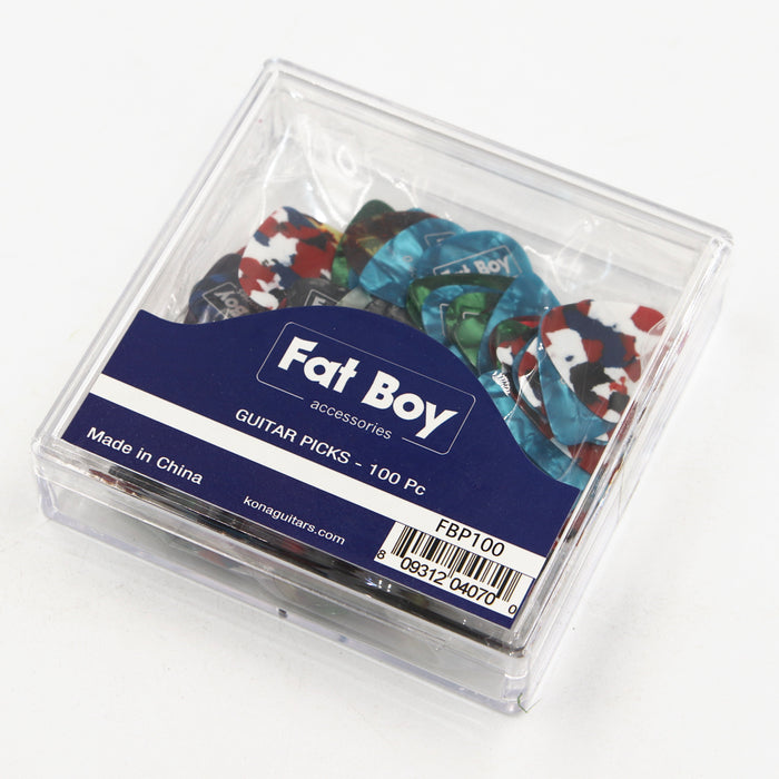 FBP100 Fat Boy Celluloid Picks 0.46 - 0.81mm 100-Pieces