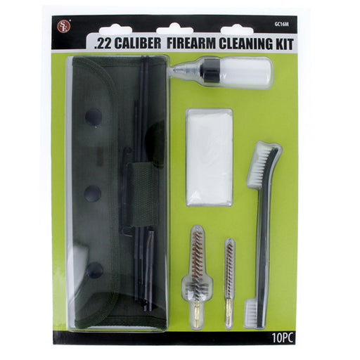 GC16M 10Pc/0.22 Cal Rifle and Gun Cleaning Kit