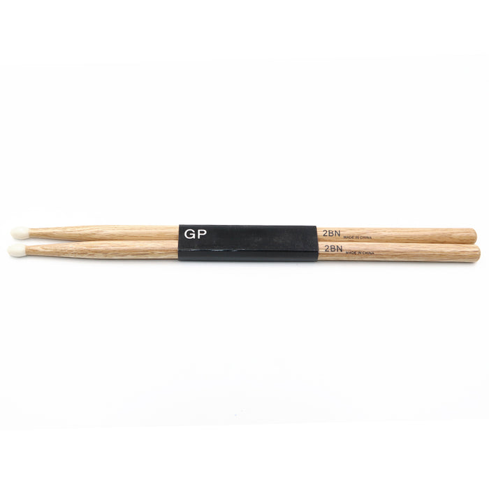 GPDS2BN GP Percussion Oak Drumstick 2B Nylon Tip
