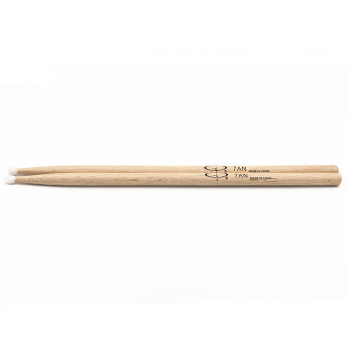 GPDS7AN GP Percussion Oak Drumstick 7A w/Nylon Tip