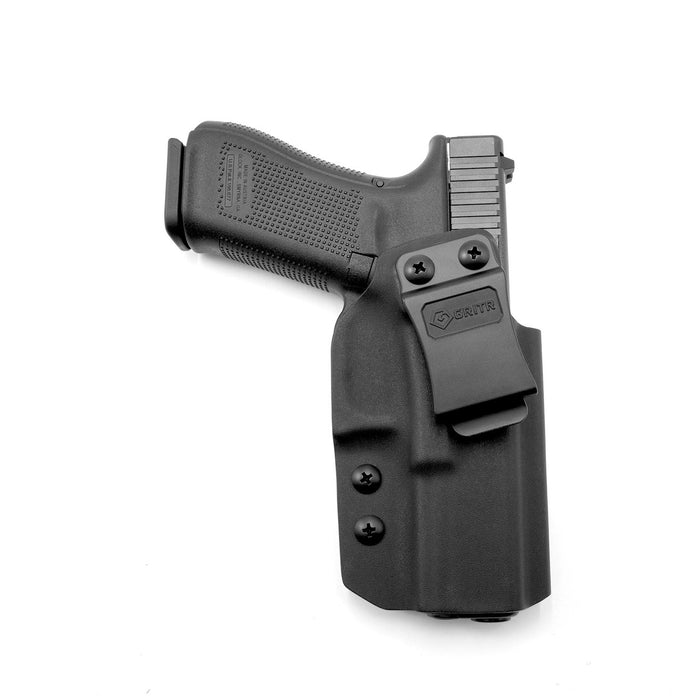 GRIT-IWB-GLOCK-17-R GRITR Right Handed Inside Waist Band Kydex Holster Compatible with Glock 17 (Gen 1-5, G26/ G19/ G19x/ G45/ G34) – RIGHT HANDED