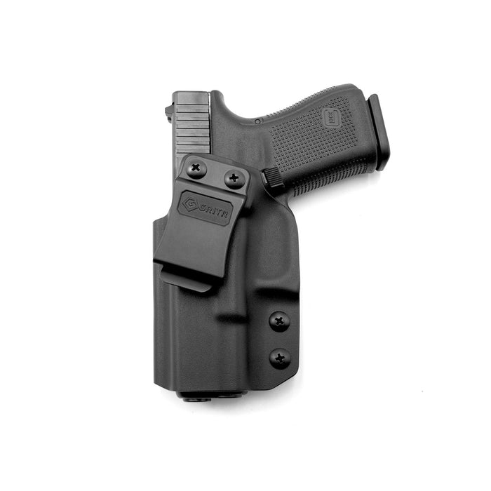 GRIT-IWB-GLOCK-19-L GRITR Left Handed Inside Waist Band Kydex Holster Compatible with Glock 19 (Gen 1-5, G26/ G17/ G19x/ G45/ G34) - LEFT HANDED