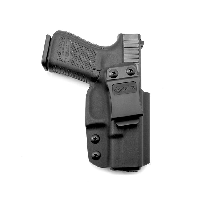 GRIT-IWB-GLOCK-19-R GRITR Right Handed Inside Waist Band Kydex Holster Compatible with Glock 19 (Gen 1-5, G26/ G17/ G19x/ G45/ G34) - RIGHT HANDED