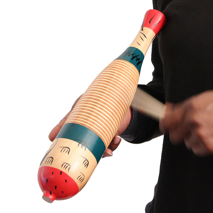 GUIRO GP Percussion Large Wood Guiro with Scratcher