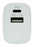 IPOWER-02USC-W PD And QC3.0 USB, USB-C Dual Port Fast Charging Wall Charger White