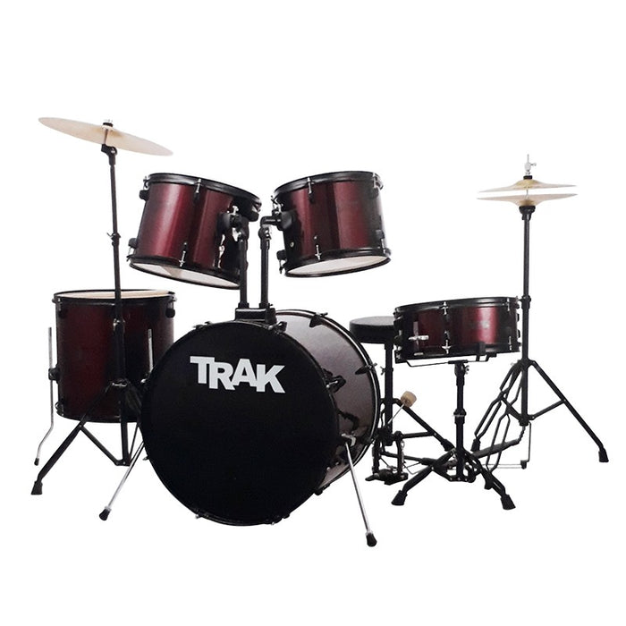 JBP1601A- WR TRAK 5 Pc Drum Set WINE RED