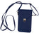 JPW1-BL  Juli Cross Body Phone Case- Clutch - Blue Animal Free Leather