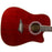 K1TRD Kona K1 Series Acoustic Dreadnought Cutaway Guitar - Transparent Red