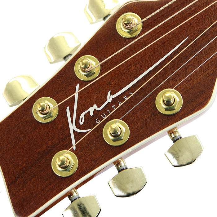 K2LN Kona K2 Series Thin Acoustic Electric Guitar Left-Handed - Natura —  M&M Merchandisers