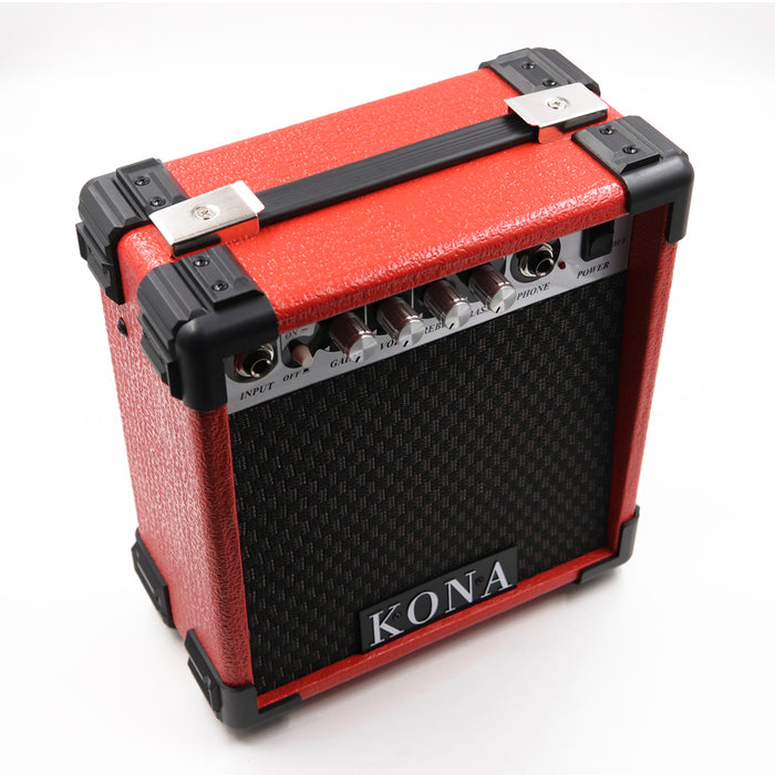 KCA15RD Kona 10 Watt Guitar Amplifier - Red