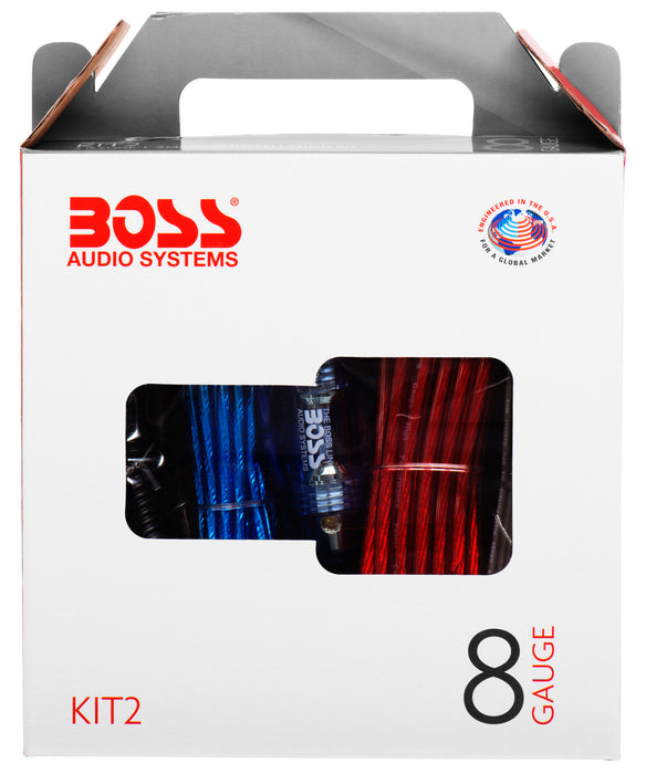 AVA-KIT2 Boss 8 Gauge Amp Install Kit