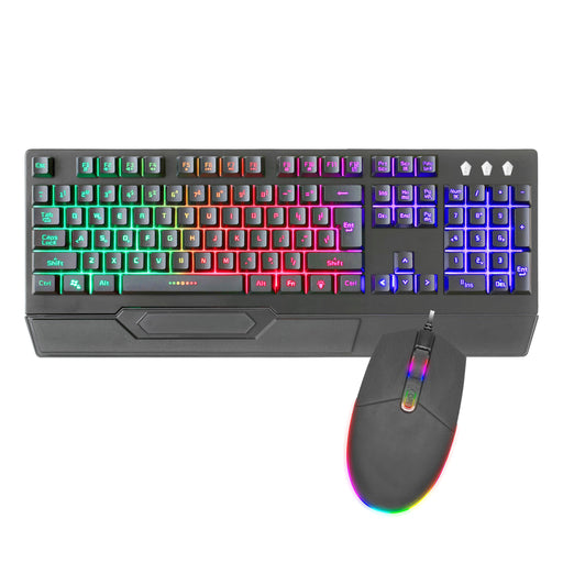 KX200 Sentry Wired RGB Gaming Combo Keyboard with Mouse Kit