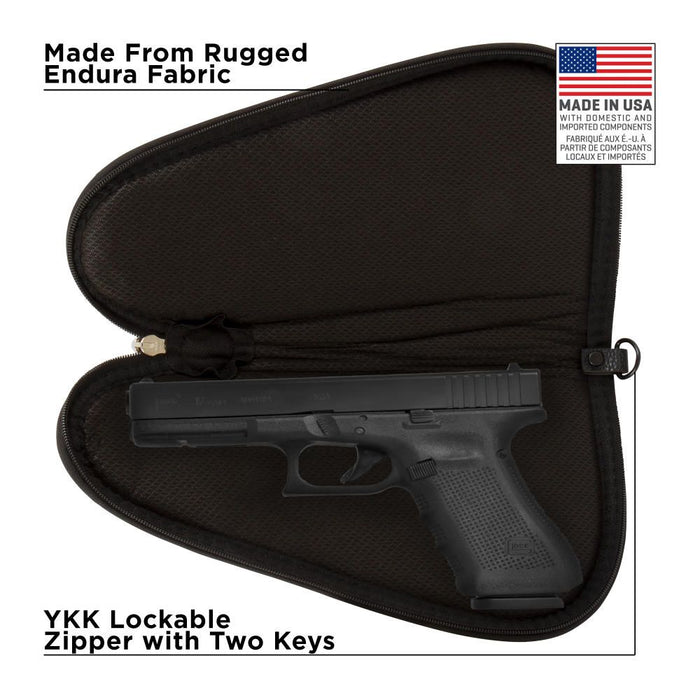 LS-74-11 Allen Company 11 inch Lockable Handgun Case - Black
