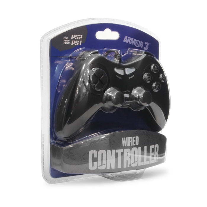 M07358BK PS2 Wired Game Controller Black Armor3