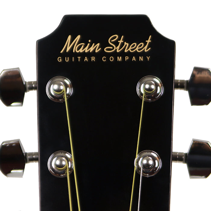 MAS38BK Main Street 38" Acoustic Cutaway Guitar (Black)