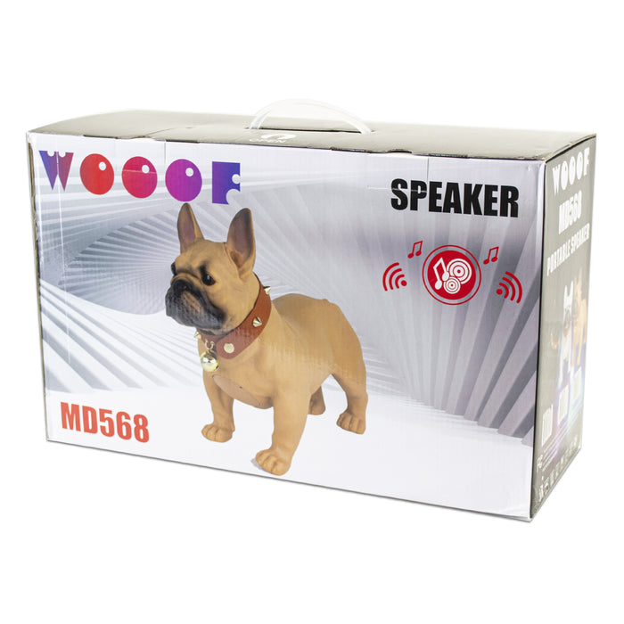 MD568-BROWN Dog Bluetooth Rechargeable Portable Speaker